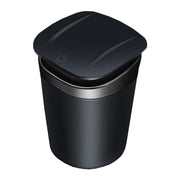 Car Portable Metal Ashtray Built-in LED(Black)