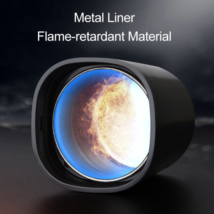 Car Portable Metal Ashtray Built-in LED(Red)