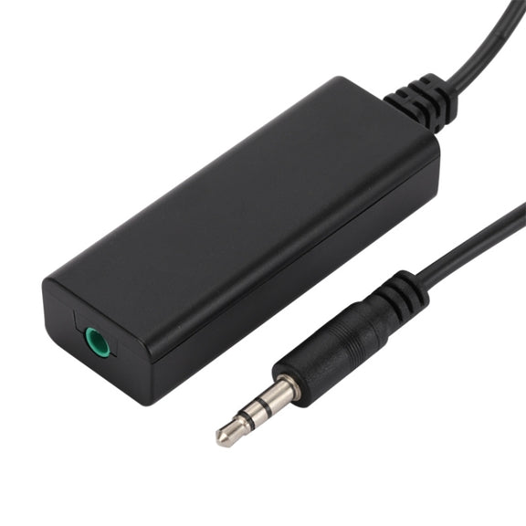 3.5mm Audio Common Ground Isolator Signal Anti-jamming Noise Reducer(Black)