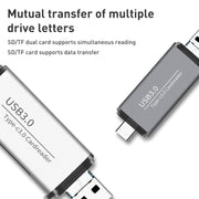 ADS-101 USB 3.0 Multi-function Card Reader(Silver)