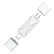 ADS-218 8 Pin+USB+Type-C Multi-function Card Reader(White)