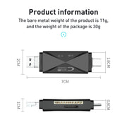 ADS-218 8 Pin+USB+Type-C Multi-function Card Reader(Black)