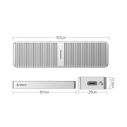 ORICO FV25C3-G2-SV 10Gbps USB3.2 Gen2 Type-C M.2 NVMe/NGFF(SATA) Dual Protocol SSD Enclosure(Silver)