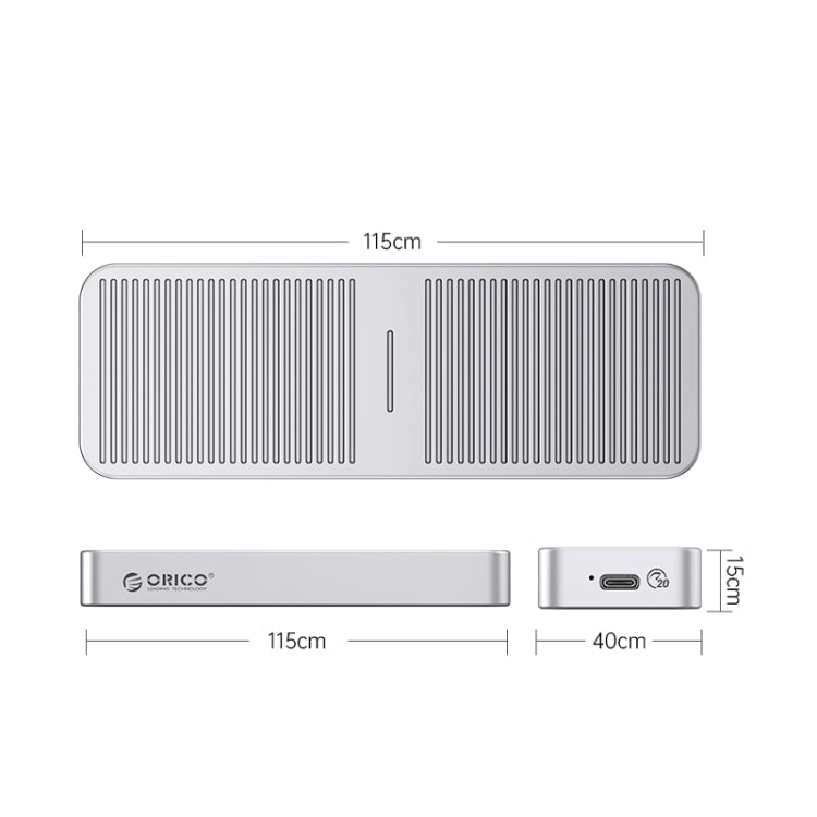 ORICO M223C3-G4-SV USB3.2 20Gbps M.2 NVMe SSD Enclosure(Silver)