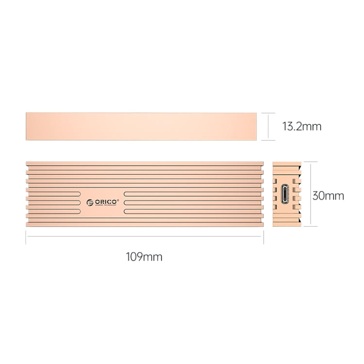 ORICO M232C3-G2-RG 10Gbps M.2 NVMe SSD Enclosure(Gold)