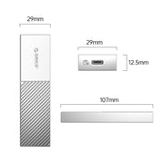 ORICO M206C3-G2-SV 10Gbps USB3.1 Gen2 Type-C M.2 NVMe SSD Enclosure(Silver)