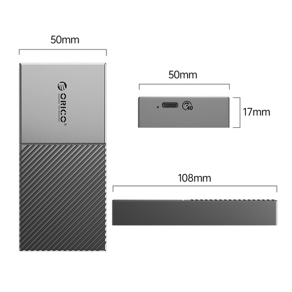 ORICO 40Gbps USB4.0 Type-C M.2 NVMe SSD Enclosure(Grey)