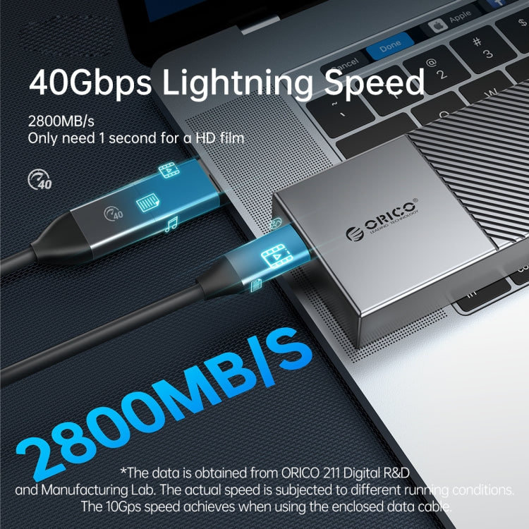 ORICO 40Gbps USB4.0 Type-C M.2 NVMe SSD Enclosure(Gold)