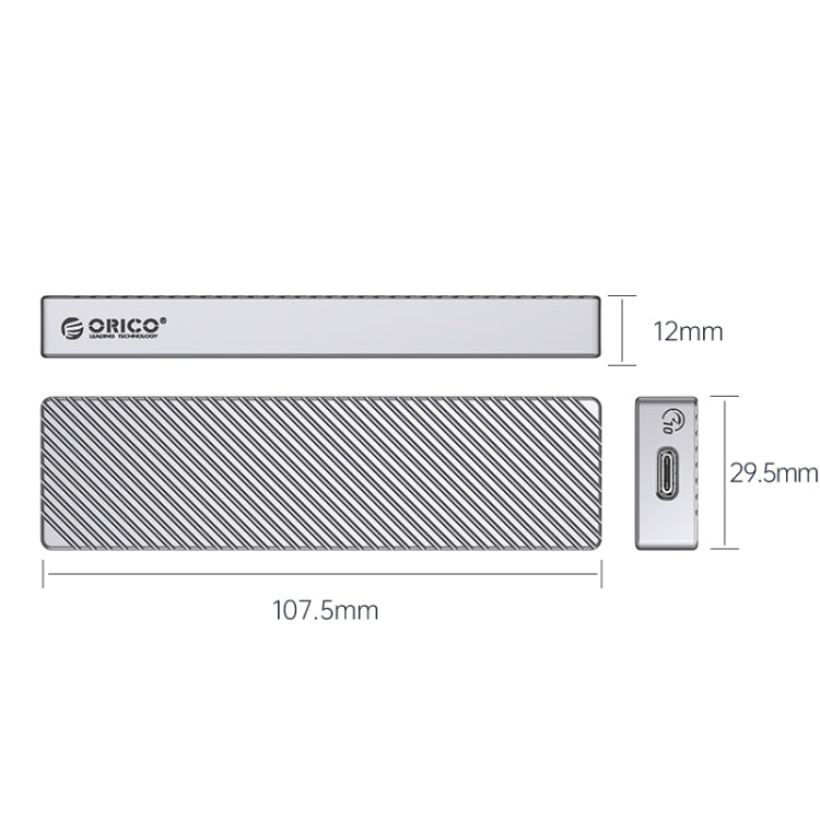 ORICO M212C3-G2-SV 10Gbps M.2 NVMe SSD Enclosure(Silver)