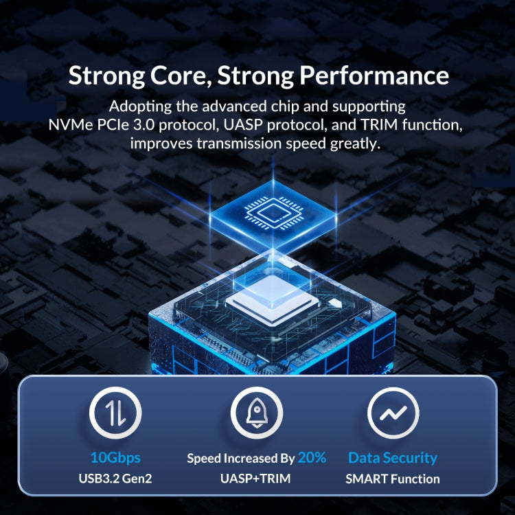 ORICO M212C3-G2-RG 10Gbps M.2 NVMe SSD Enclosure(Gold)