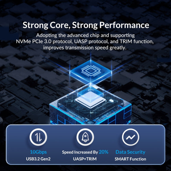 ORICO M212C3-G2-SV 10Gbps M.2 NVMe SSD Enclosure(Silver)