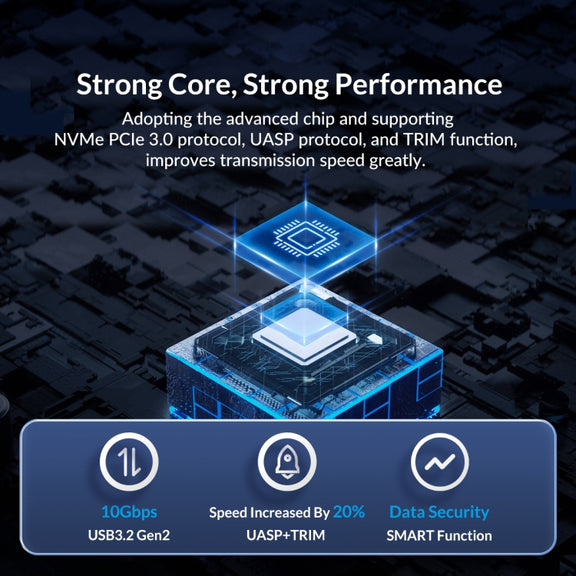 ORICO FV15C3-G2-RG 10Gbps USB3.2 Gen2 Type-C M.2 NVMe/NGFF(SATA) Dual Protocol SSD Enclosure(Gold)