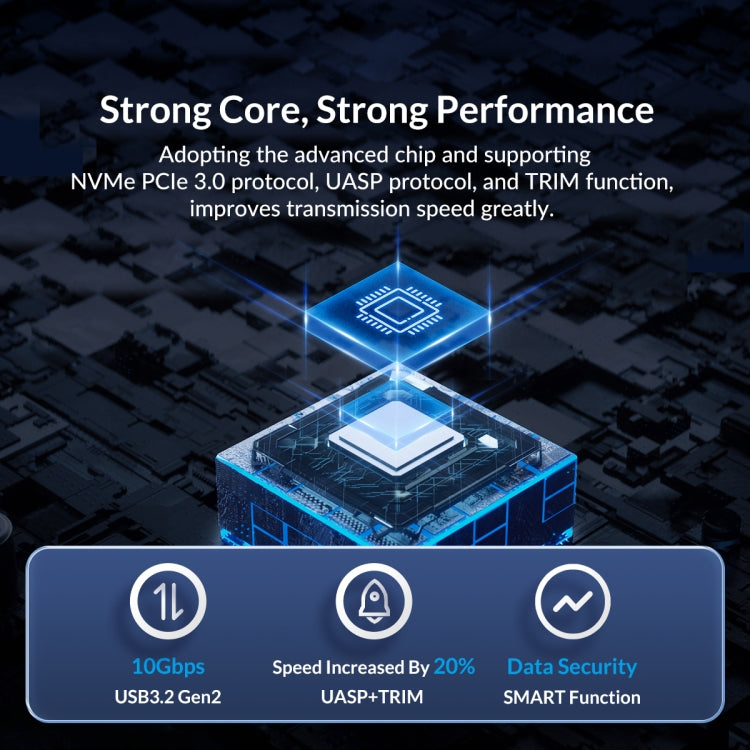 ORICO FV15C3-G2-SV 10Gbps USB3.2 Gen2 Type-C M.2 NVMe/NGFF(SATA) Dual Protocol SSD Enclosure(Silver)