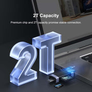 ORICO CS2D-A3 TF/SD Dual Port USB-A3.0 Single Read Card Reader(Black)