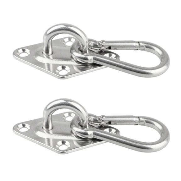 2 PCS 8mm 316 Stainless Steel Sand Bag Ceiling Hook Heavy Duty Swing Hangers
