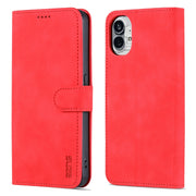 For Nothing Phone 1 AZNS Skin Feel Calf Texture Flip Leather Phone Case (Red)