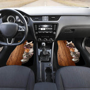 4 in 1 Zebra Stripe Universal Printing Auto Car Floor Mats Set, Style:HN1253