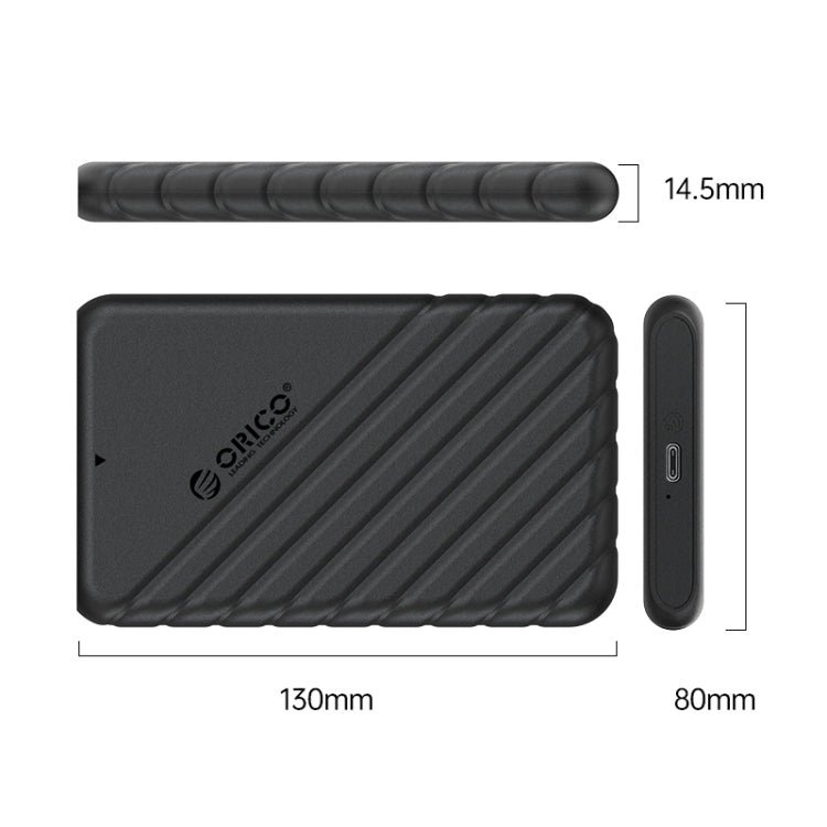 ORICO 25PW1C-C3 Type-C to Type-C 2.5 inch External Storage Hard Drive Case(Black)