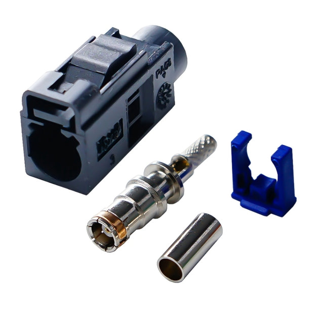 For RG174 Cable Fakra Radio Crimp Female Jack / Plug Connector with Phantom RF Coaxial(Fakra  A)