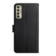 For Tecno Camon 17P Genuine Leather Fingerprint-proof Horizontal Flip Phone Case(Black)