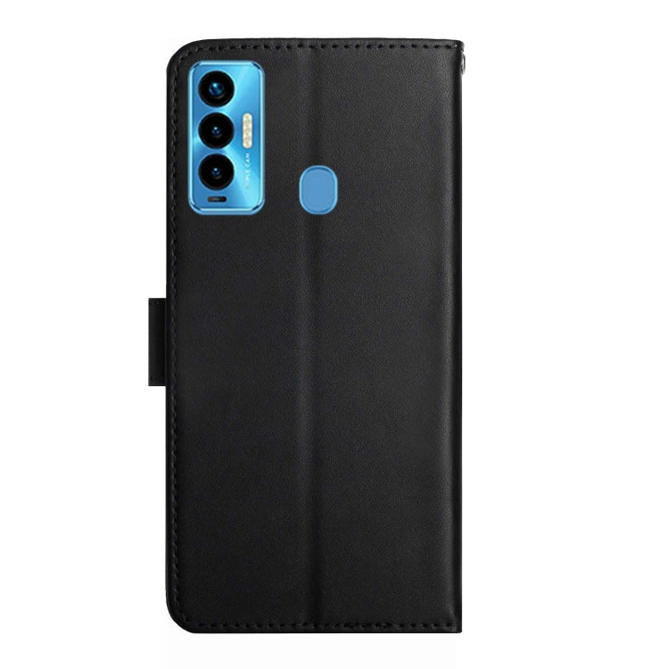 For Tecno Camon 18i Genuine Leather Fingerprint-proof Horizontal Flip Phone Case(Black)