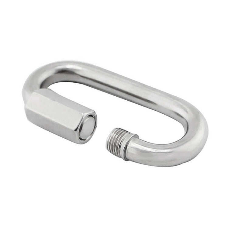 5 PCS 4mm 304 Stainless Steel Quick Connect Ring Runway Buckle