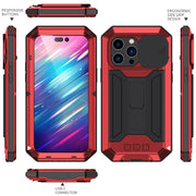 For iPhone 14 Pro Max R-JUST Shockproof Life Water-resistant Dust-proof Case (Red)