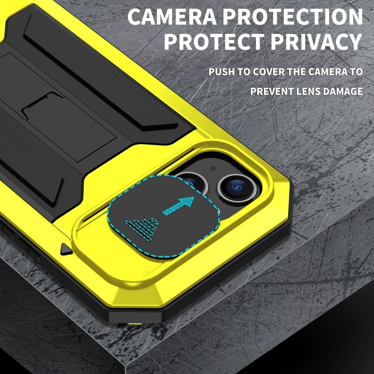 For iPhone 14 R-JUST Shockproof Life Water-resistant Dust-proof Case (Yellow)