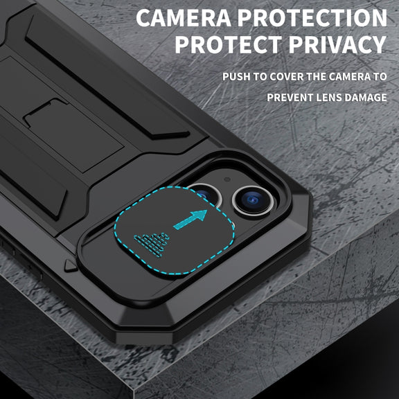 For iPhone 14 Plus R-JUST Shockproof Life Water-resistant Dust-proof Case (Black)