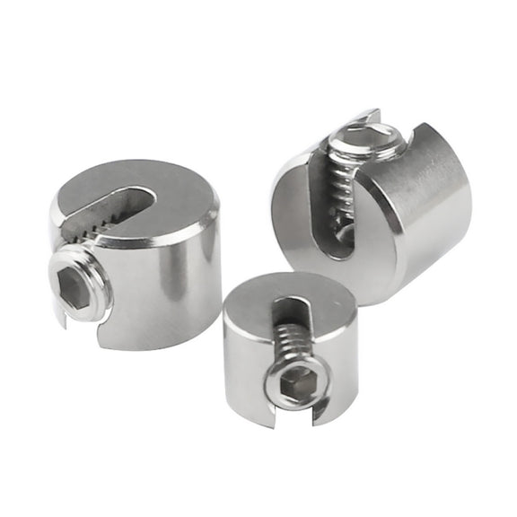 2 PCS M8x3 316 Stainless Steel Garden Wire Rope Fixed Clip