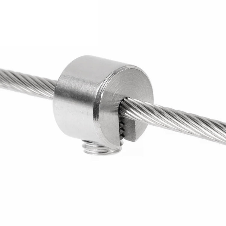 2 PCS M8x3 316 Stainless Steel Garden Wire Rope Fixed Clip