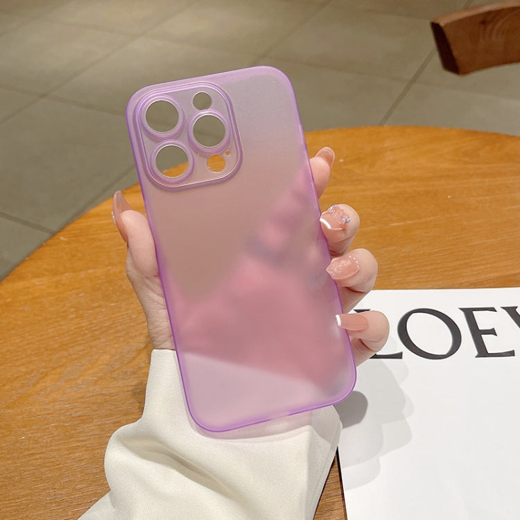 For iPhone 14 Plus Frosted PP Phone Case (Purple)
