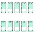 For Samsung Galaxy Note20 Ultra 5G SM-N986B 10pcs Front Housing Adhesive - free shipping - PMc TechLife - Order now!