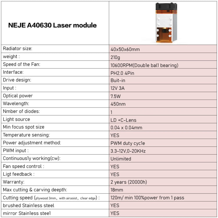 NEJE MASTER 3 Plus Laser Engraver with A40630 Laser Module(EU Plug)
