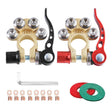 1 Pair Car Battery Terminals Quick Disconnect Cables Connectors, with L Wrench + 40A Terminal + Insulation Pad - Booster Cable & Clip by PMC TechLife | Online Shopping South Africa | PMC TechLife | Buy Now Pay Later Mobicred