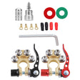 1 Pair Car Battery Terminals Quick Disconnect Cables Connectors, with L Wrench + Terminal + Insulation Pad + Brush - Booster Cable & Clip by PMC Jewellery | Online Shopping South Africa | PMC Jewellery | Buy Now Pay Later Mobicred