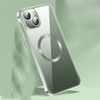For iPhone 14 Plus Frameless Glass CD MagSafe Case (Dark Green) - free shipping - PMC TechLife - Order now!