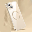 For iPhone 14 Plus Frameless Glass CD MagSafe Case (Gold) - iPhone 14 Plus Cases by PMC TechLife | Online Shopping South Africa | PMC TechLife | Buy Now Pay Later Mobicred
