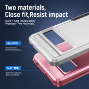 For Google Pixel 7 Pro Pioneer Armor Heavy Duty PC + TPU Phone Case(White+Pink)