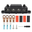 Black M10 Stud RV Ship High Current Power Distribution Terminal Block with Accessories - Fuse by PMC TechLife | Online Shopping South Africa | PMC TechLife | Buy Now Pay Later Mobicred