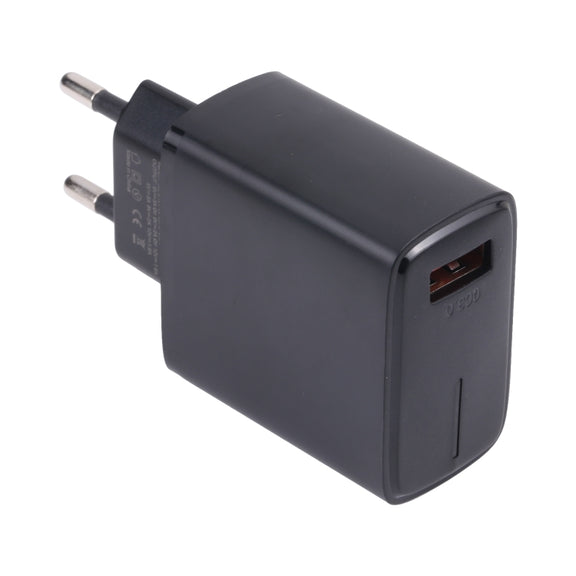 LZ-1130 QC 3.0 USB Charger, Plug Type:EU Plug(Black)