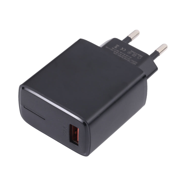 LZ-1130 QC 3.0 USB Charger, Plug Type:EU Plug(Black)