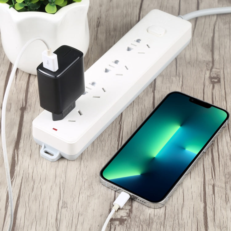 LZ-1130 QC 3.0 USB Charger, Plug Type:EU Plug(Black)