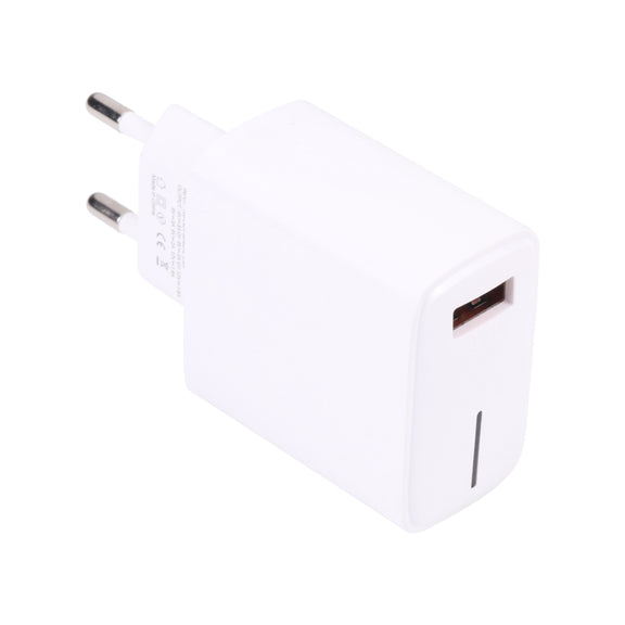 LZ-1130 QC 3.0 USB Charger, Plug Type:EU Plug(White)