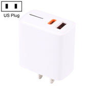 LZ-1130 PD 20W Type-C+QC 3.0 USB Fast Charger, Plug Type:US Plug(White)