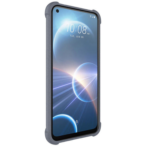 For HTC Desire 22 Pro 5G IMAK All-inclusive Shockproof Airbag TPU Case (Matte Grey)