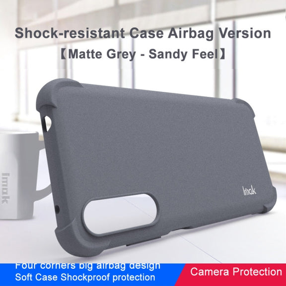 For HTC Desire 22 Pro 5G IMAK All-inclusive Shockproof Airbag TPU Case (Matte Grey)