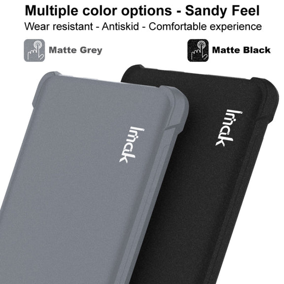For HTC Desire 22 Pro 5G IMAK All-inclusive Shockproof Airbag TPU Case (Matte Grey)