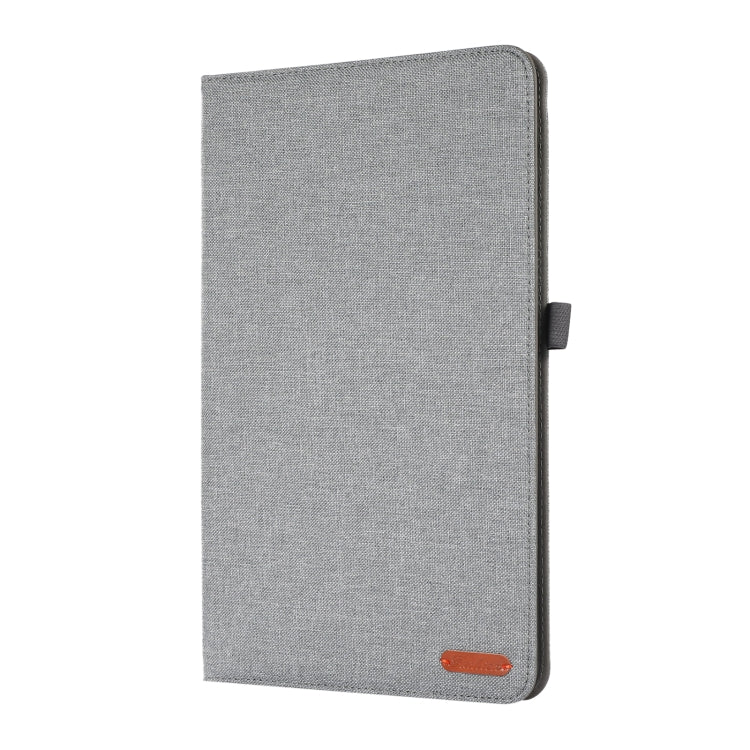 For Honor Pad 8 Fabric PU + TPU Flip Tablet Leather Case(Grey)