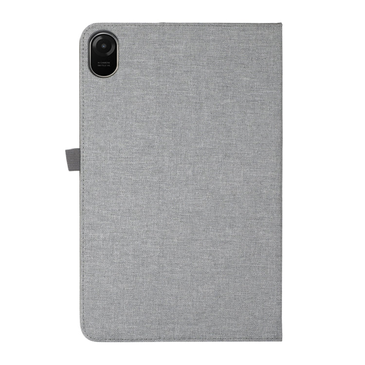 For Honor Pad 8 Fabric PU + TPU Flip Tablet Leather Case(Grey)